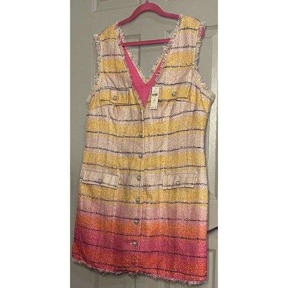 Anthropologie Maeve Sleeveless Tweed Mini Dress NWT 18W - Picture 9 of 15